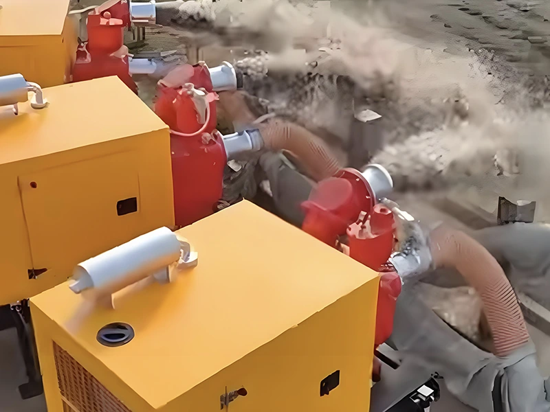 Jianghe Flood Prevention Products nadgrajuje vodno črpalko, ki jo poganja dizelski motor, za povečanje učinkovite zmogljivosti odvajanja poplav